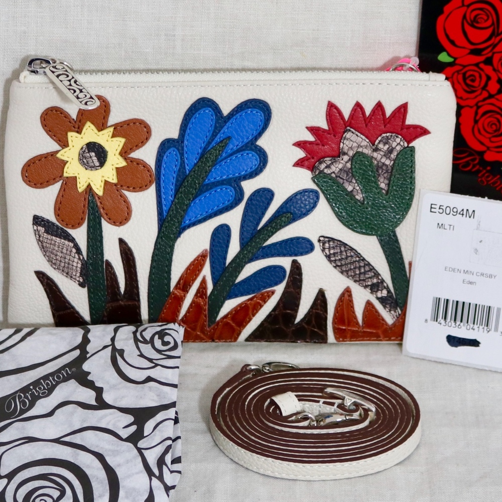 BRIGHTON Eden Flower Crossbody handbag NEW W/tags